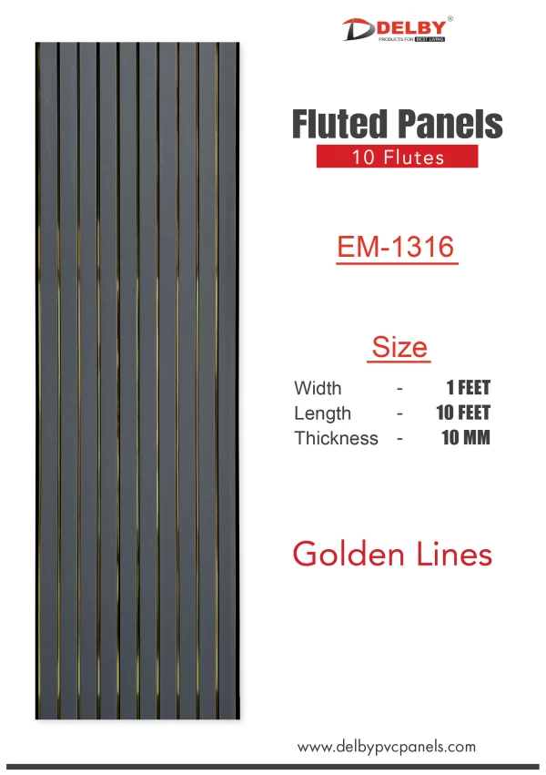 Eco Fluted Golden Line Series