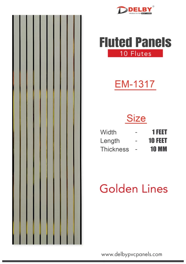 Eco Fluted Golden Line Series