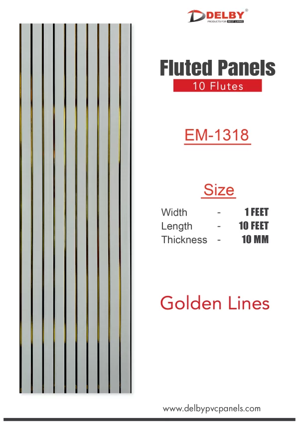 Eco Fluted Golden Line Series