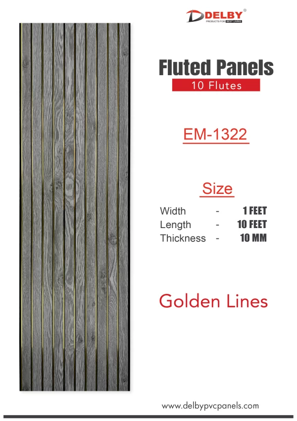 Eco Fluted Golden Line Series