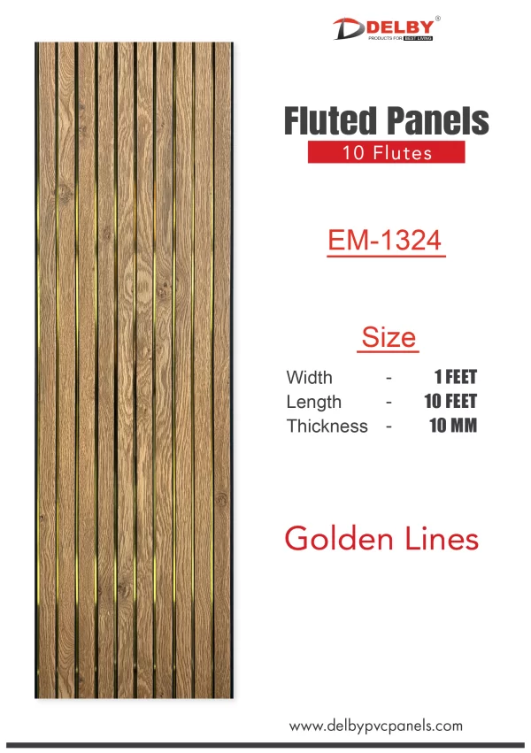 Eco Fluted Golden Line Series