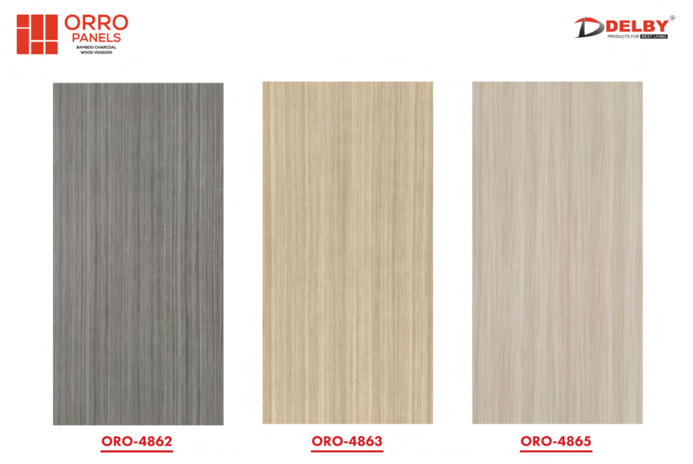 ORRO Bamboo Charcoal Panels with UV Stone Finish